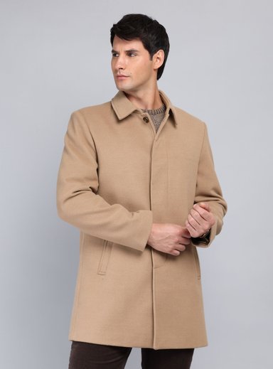 ABRIGO RECTO LISO REGULAR FIT BEIGE ARROW - 6