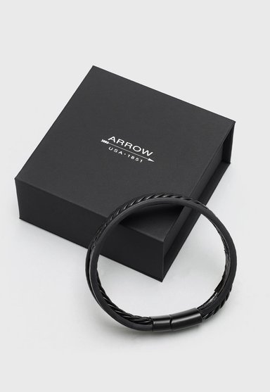 PULSERA CUERO CON HEBILLA ARROW - 4