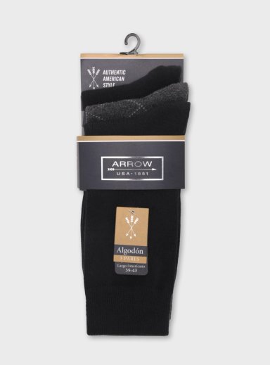 CALCETINES PACK 3 UNIDADES ALGODON ARROW - 7