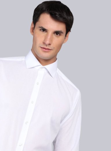 CAMISA FORMAL TEXTURADA SLIM FIT BLANCO VAN HEUSEN - 4