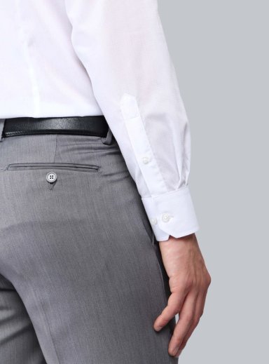 CAMISA FORMAL TEXTURADA SLIM FIT BLANCO VAN HEUSEN - 5