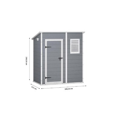 BODEGA KETER MANOR PENT JARDÍN 6 X 4 200 X 183 X 111 CM - 5