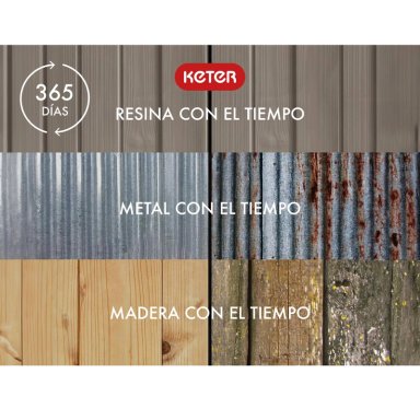 BODEGA JARDÍN KETER MANOR 6X5 GRIS OSCURO - 3