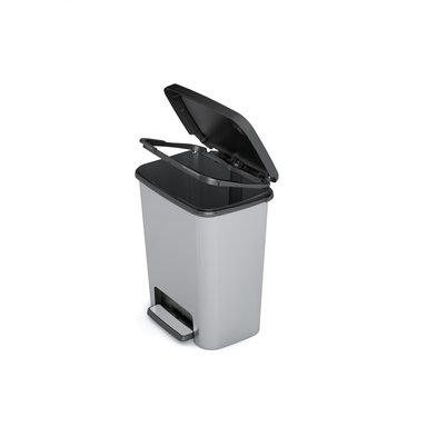 BASURERO KETER COMPATTA 25L GRIS - 2