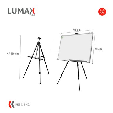 PIZARRA BLANCA CON ATRIL 60X90 CM - 2