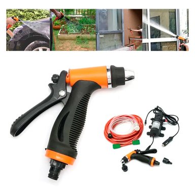 BOMBA AGUA HIDROLAVADORA PARA AUTO 12V CON ACCESORIOS - 3