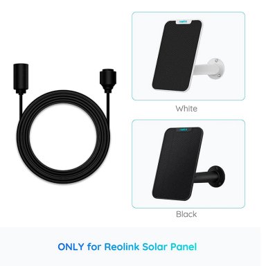 ADAPTADOR ALÁMBRICO CABLE DE EXTENSIÓN 4.5 MTS PARA PANEL SOLAR REOLINK - 2