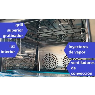 HORNO CONVECTOR PROCHEF ELECTRICO 4 BANDEJAS VAPOR GRILL - 5