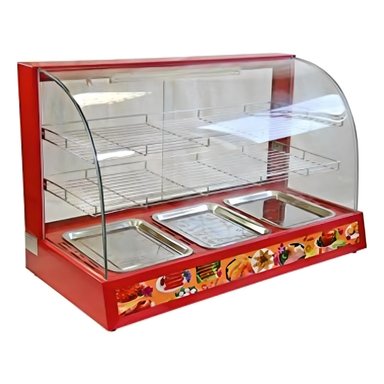 VITRINA PROCHEF 95 CM MANTENEDORA CALOR 130L - 6