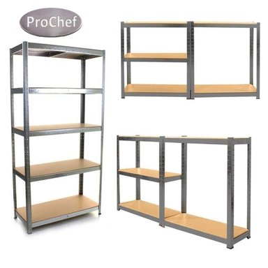 ESTANTE ACERO GALVANIZADO 70X30X150 CM. CAP 875 KG - 3
