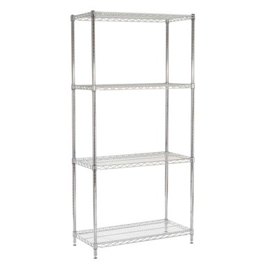 ESTANTE 90X45X180 CM ACERO CROMADO PROCHEF. CAPACIDAD 480 KG - 1