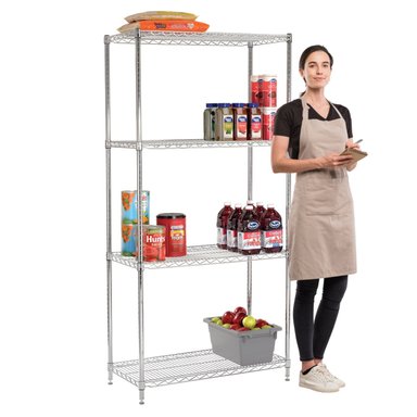 ESTANTE 90X45X180 CM ACERO CROMADO PROCHEF. CAPACIDAD 480 KG - 2