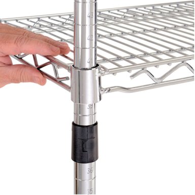 ESTANTE 90X45X180 CM ACERO CROMADO PROCHEF. CAPACIDAD 480 KG - 5