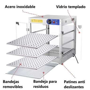 VITRINA PROCHEF MANTENEDORA CALOR HASTA 85°C - 3