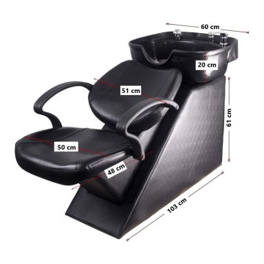 SILLON LAVAPELO NEGRO CON GRIFERIA BLACK EDITION - 6