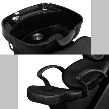 SILLON LAVAPELO NEGRO CON GRIFERIA BLACK EDITION - 7