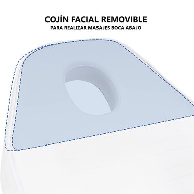 CAMILLA DE MASAJE PROCHEF 60 CM X 29 CM RECLINABLE CON BANDEJAS INFERIORES - 7