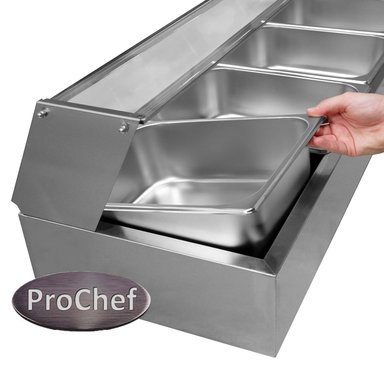 VITRINA PROCHEF CALOR BAÑO MARIA SOBREMESA 2 X GN 1/2 - 4