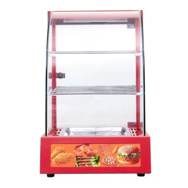 VITRINA PROCHEF 38 CM. EN COLOR ROJO MANTENEDORA DE CALOR - 3