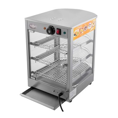 VITRINA PROCHEF ET-LD-1P ACERO INOXIDABLE 35 CM CALOR SOBREMESA - 2