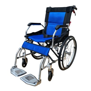 SILLA DE RUEDAS ALUMINIO ULTRA LIVIANO ARO 20-AZUL - 1