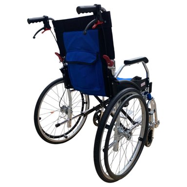 SILLA DE RUEDAS ALUMINIO ULTRA LIVIANO ARO 20-AZUL - 2