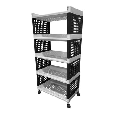 CARRO PROCHEF ESTANTE ORGANIZADOR PLASTICO 5 BANDEJAS REMOVIBLES - 1