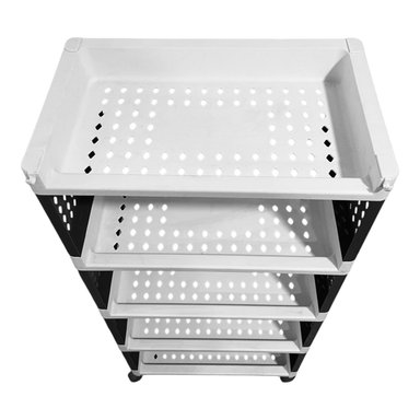 CARRO PROCHEF ESTANTE ORGANIZADOR PLASTICO 5 BANDEJAS REMOVIBLES - 4