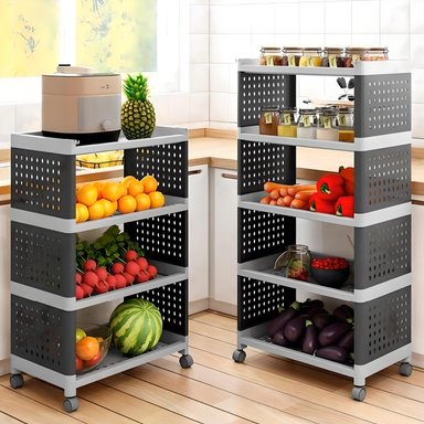 CARRO PROCHEF ESTANTE ORGANIZADOR PLASTICO 5 BANDEJAS REMOVIBLES - 8