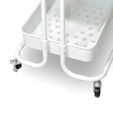 CARRO ORGANIZADOR MULTIUSO BLANCO BANDEJAS PLASTICAS - 5