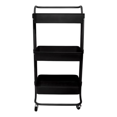 CARRO ORGANIZADOR MULTIUSO NEGRO BANDEJAS PLASTICAS - 9