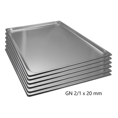 BANDEJA GASTRONOMICA GN 2/1 X 40 MM ACERO INOX. PACK 6 UNIDADES - 4