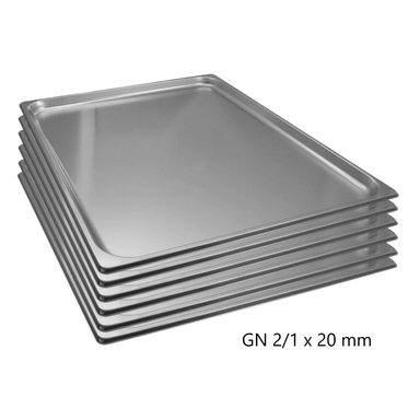 BANDEJA GASTRONOMICA GN 2/1 X 20 MM ACERO INOX. PACK 6 UNIDADES - 9