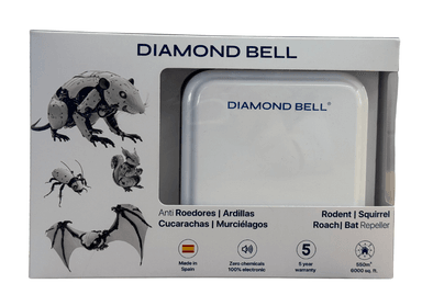 REPELENTE ANTI RATONES CUCARACHAS MURCIELAGOS PRO DIAMOND BELL DB-06 BLANCO - 5