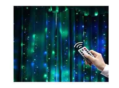 CORTINA MALLA LUCES DEWINNER LED USB MULTICOLOR CONTROL REMOTO - 2