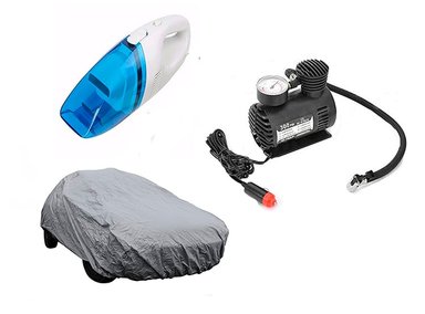 TRIPACK AUTO FUNDA+ASPIRADORA+COMPRESOR - 1