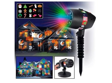 PROYECTOR IMÁGENES DEWINNER PRO-12P LED NAVIDEÑO 12 PLACAS - 2