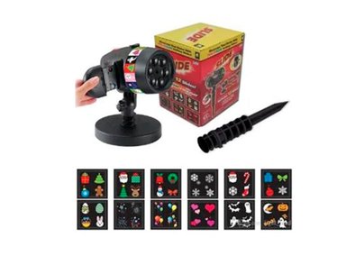 PROYECTOR IMÁGENES DEWINNER PRO-12P LED NAVIDEÑO 12 PLACAS - 3