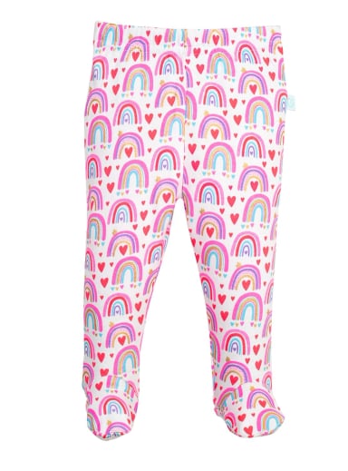 SET 2 PIEZAS ALGODÓN UNISEX BAMBINO ROSADO PANTYS CREATIONS ARCOIRIS - 3