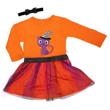 BODY HALLOWEEN GATO NIÑA 0-3 MESES - 6