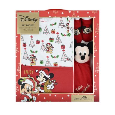 SET 4 PIEZAS NAVIDAD MICKEY DULCES NIÑO - 1
