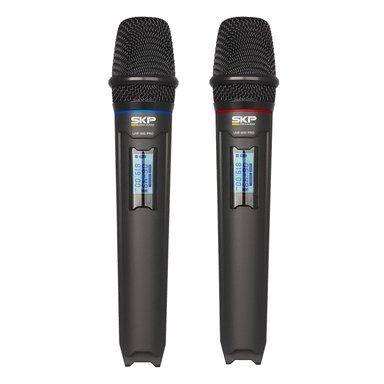 MICRÓFONO SKP UHF 600 PRO INALÁMBRICO DOBLE - 4