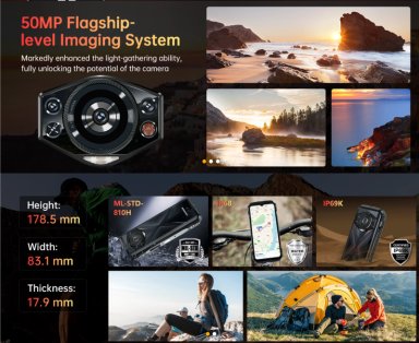 CELULAR DOOGEE S118 512 GB 12 GB RAM 50 MP 6.5 " RUGGED RESISTENTE ANDROID 14 - 7