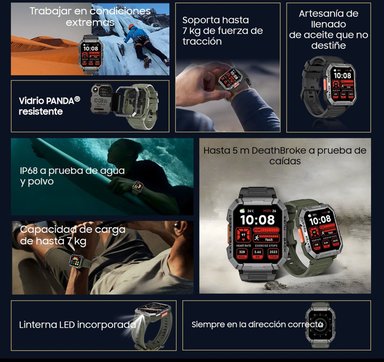 BLACKVIEW W60 RESISTENTE RELOJ INTELIGENTE SMARTWATCH BAND - 2