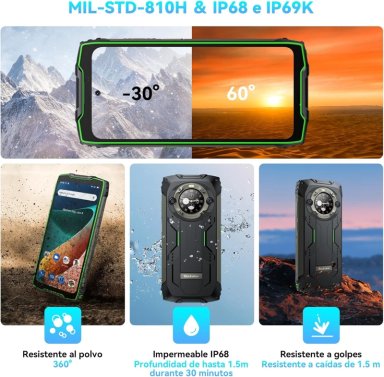 CELULAR BLACKVIEW BV9300 PRO 256 GB 12 GB RAM 50 MP 6.7 " ROBUSTO ALTO RENDIMIENTO - 4