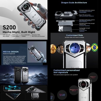 DOOGEE S200 - SMARTPHONE ULTRARRESISTENTE, 100 MP, 12GB+256GB, 10.100MAH - 4