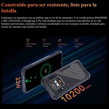 CUBOT KINGKONG X PRO: RAM 24GB, RESISTENTE 5G CAMARA 100 MP - 6