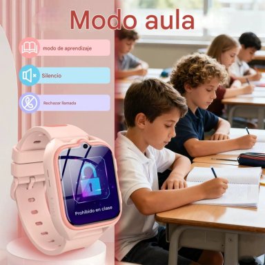 SMARTWATCH NIÑOS BLACKVIEW Z30 - 4G GPS VIDEOLLAMADA SOS / COLOR ROSA - 7
