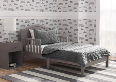 CAMA DE TRANSICION INFANTIL BAKER GRIS - 3
