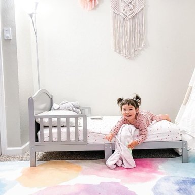CAMA DE TRANSICION INFANTIL BAKER GRIS - 5